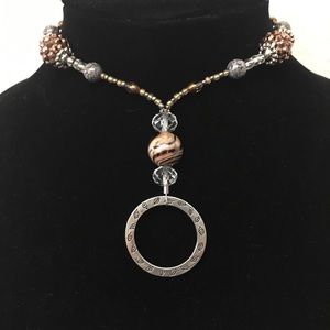 Neutral colored lanyard